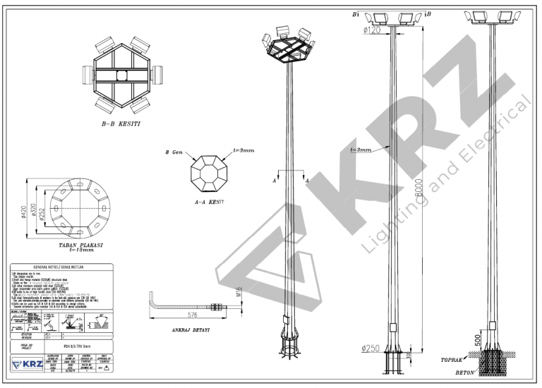 Floodlight Poles KRZ Lighting and Electrical